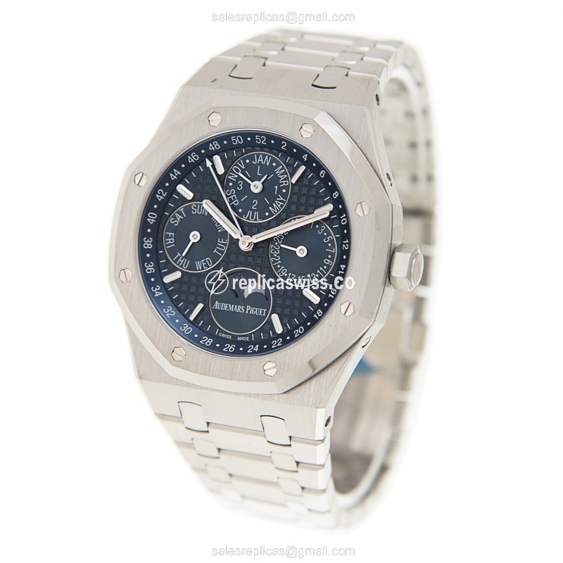 Automatic Steel Audemars Piguet 26574ST.OO.1220ST.02 - Blue Dial, Silver Strap - View 3