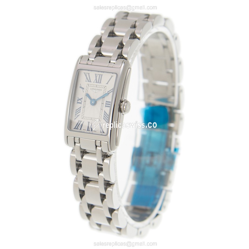 Longines Dolce Vita Replica - Quartz - Silver Dial on Steel - View 3