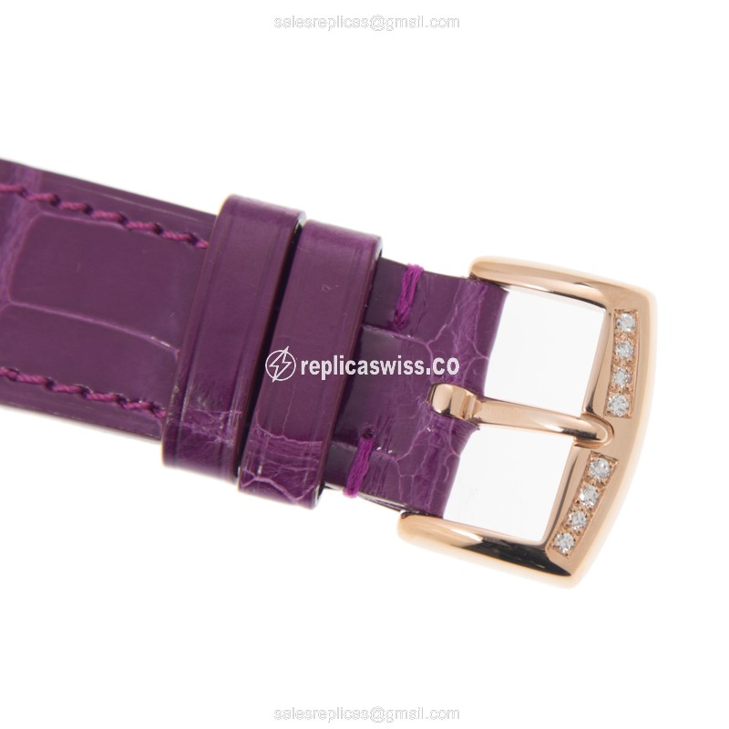 Franck Muller 952 QZ COL DRM D 1R CD8 Long Island - Quartz - 18kt Rose Gold - Diamonds - Silver Dial - View 4