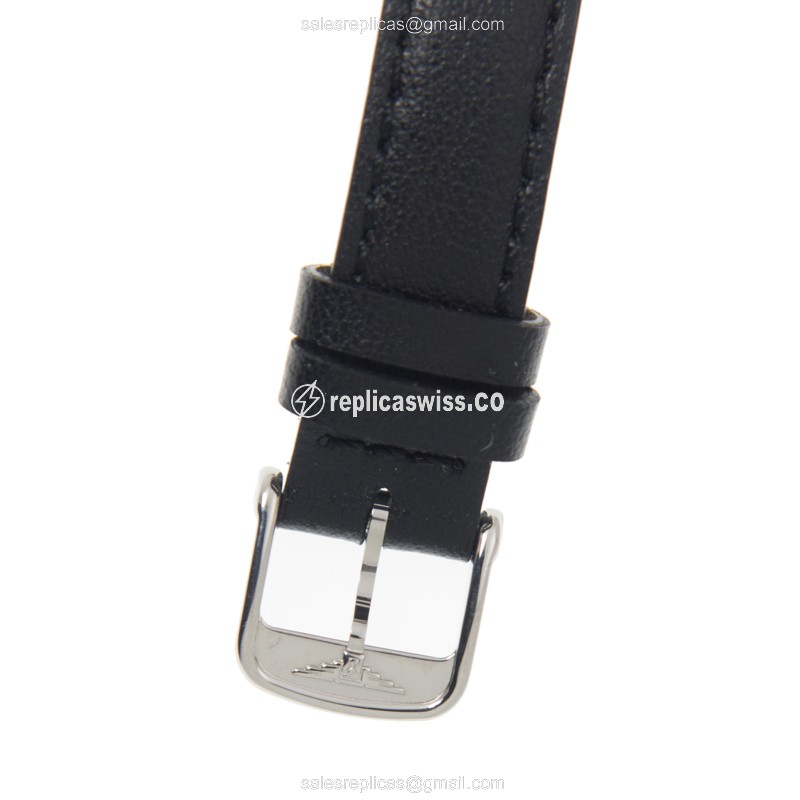 Longines EQUESTRIAN Replica - Quartz - Black Dial, Buckle Clasp - View 4