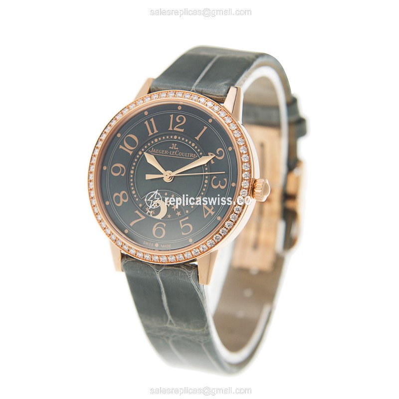 Jaeger-Lecoultre Q3442450 Rendez-Vous - Automatic - 18kt Rose Gold - Diamond Accents - Gray Dial - View 3