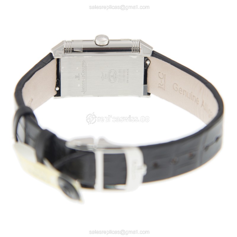 Jaeger-Lecoultre Q2668430 Replica - Automatic - Stainless Steel - Black Dial - Alligator Black Clasp - View 4