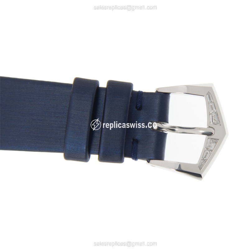 Patek Philippe Calatrava Replica - Manual Wind - White Gold - Blue Dial - View 4
