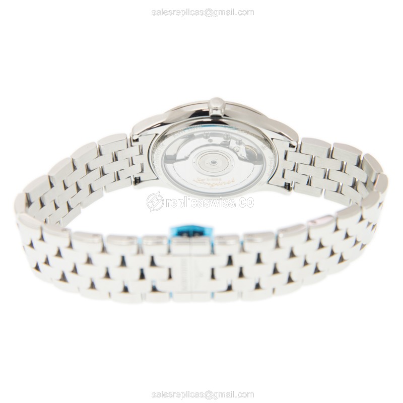 Longines L4.774.4.12.6 Flagship - Automatic - Steel Case, White Dial, Silver Clasp - View 4