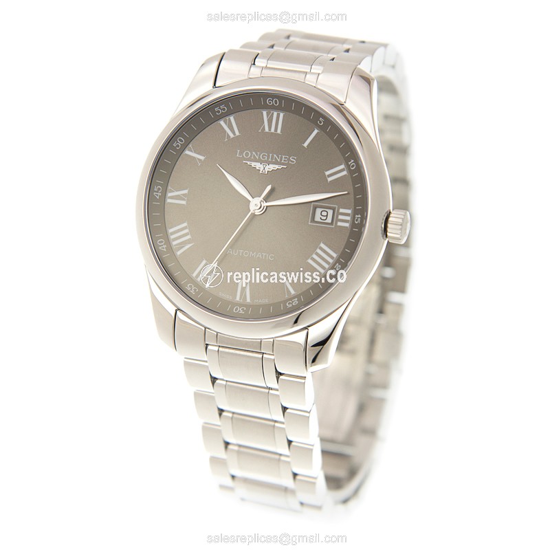 Longines Master Replica - Automatic - Steel - Brown Dial - View 3