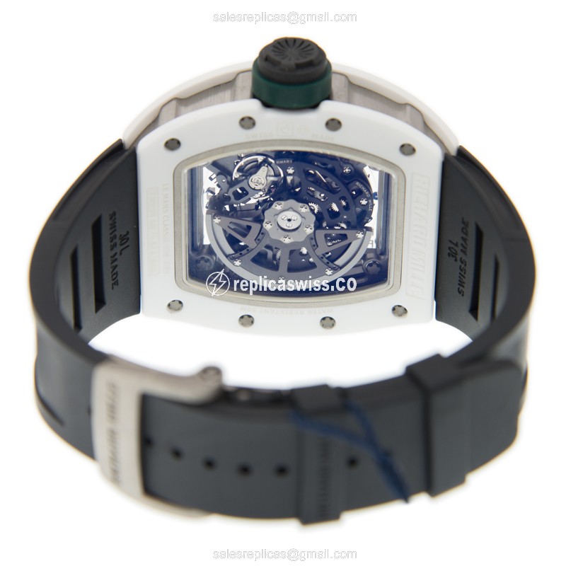 Richard Mille RM030 AO TI-ATZ - Automatic - Ceramics Case - Black Dial - Rubber Strap - Buckle Clasp - View 4
