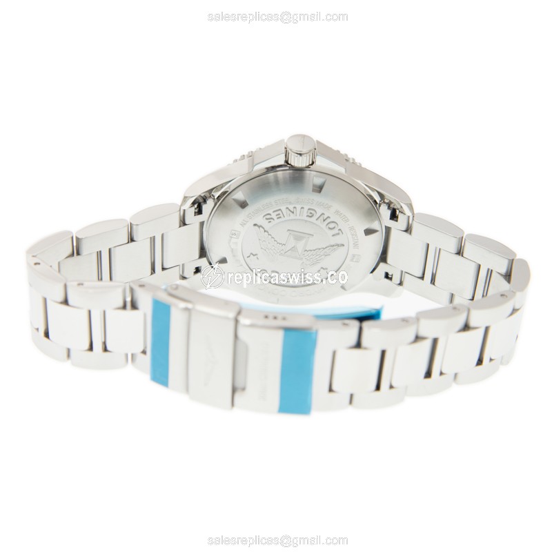 Longines CONQUEST Replica - Automatic - Steel Case - Blue Dial - Silver Clasp - View 4