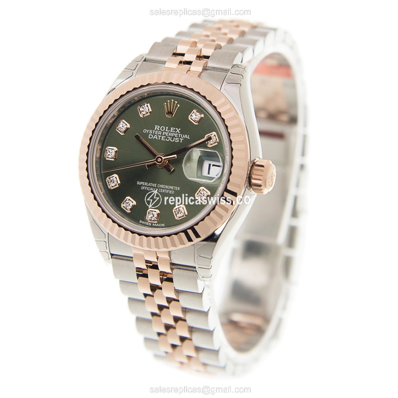 Rolex 279171-0007 LADY DATEJUST Automatic 18kt Rose Gold & Steel - View 3