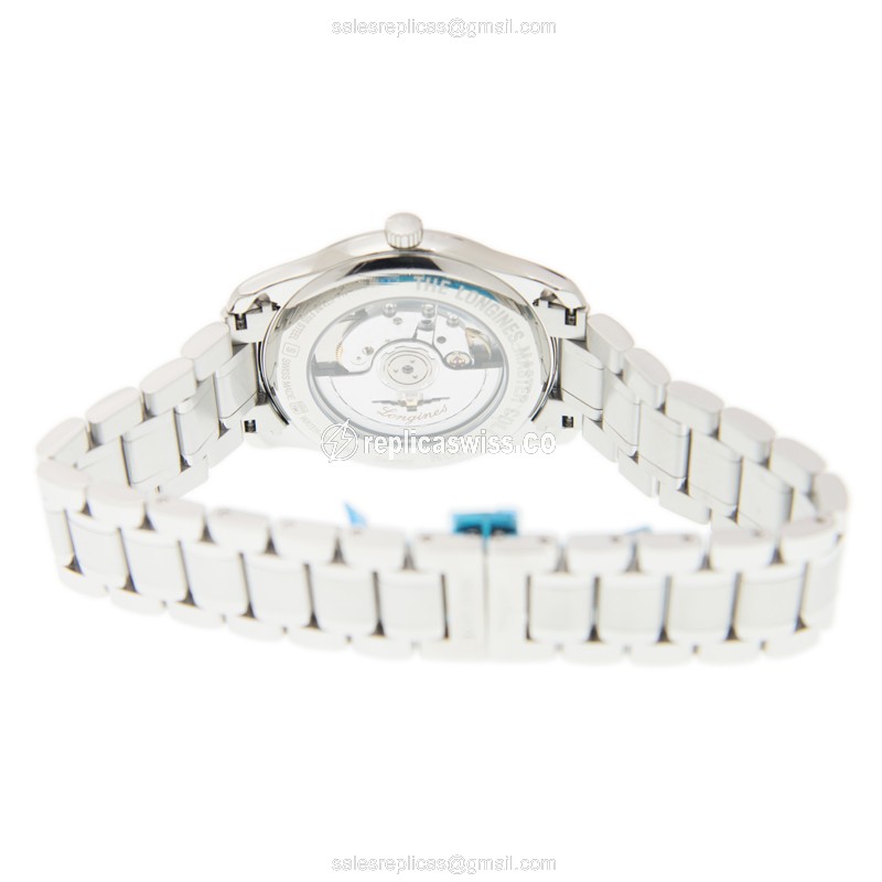 Longines L2.793.4.97.6 Replica - Automatic - Steel - Blue Dial, Silver Clasp - View 4