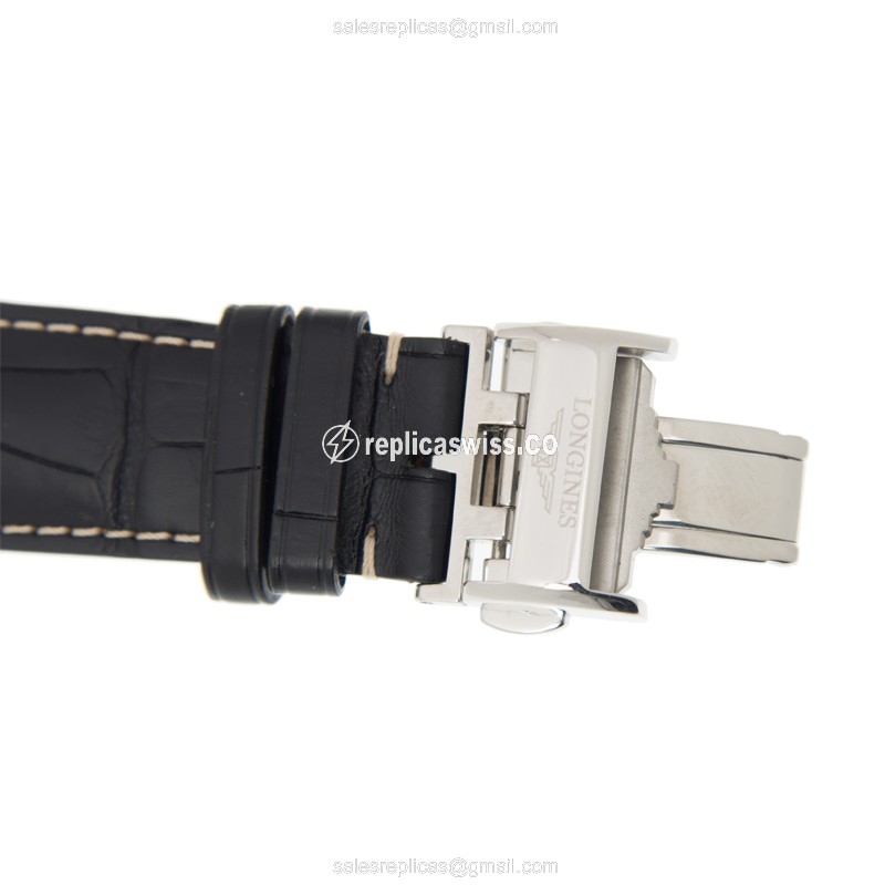 Longines CONQUEST Replica - 18kt Rose Gold | Steel - Automatic | Black Dial - View 4