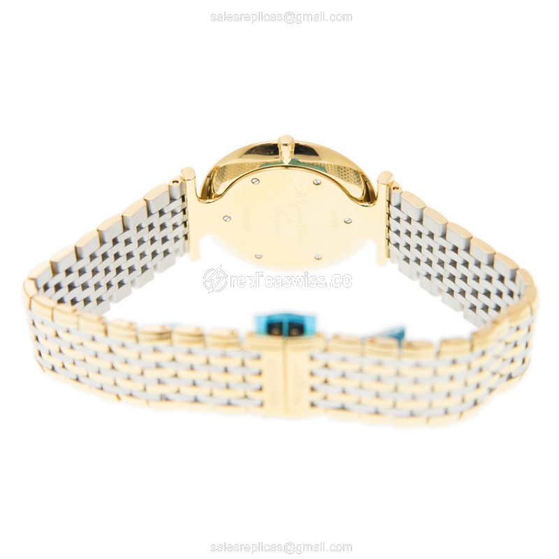 Longines LA GRANDE Quartz - Gold PVD Case, White Dial, Gold PVD Strap - View 4