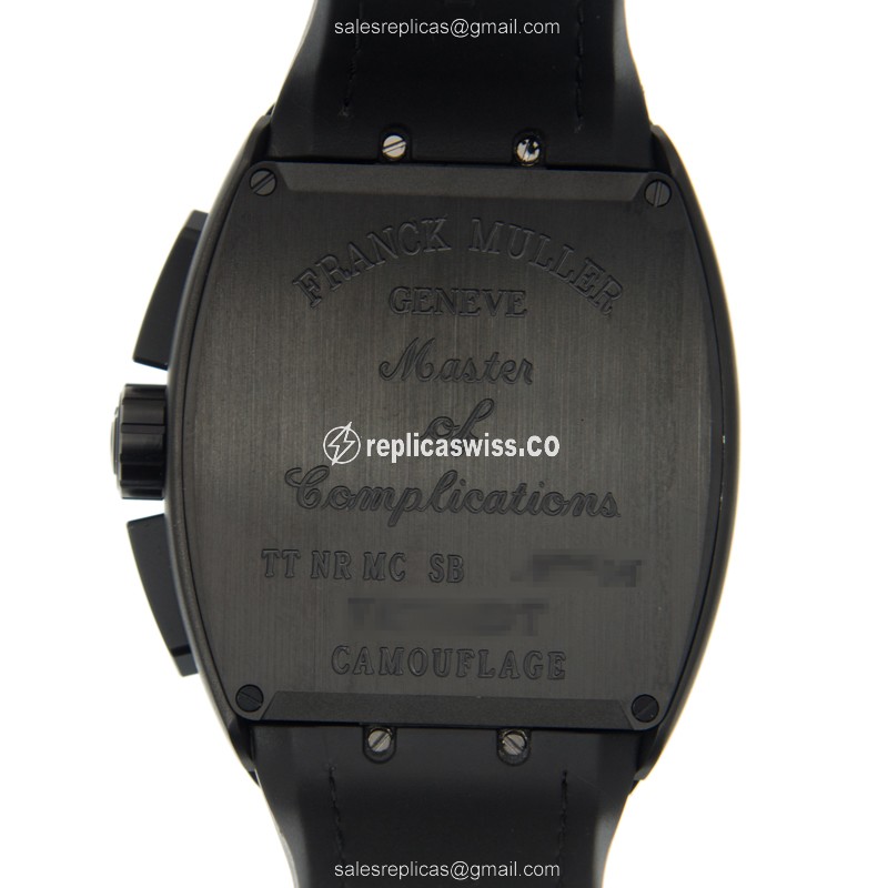 Franck Muller V 45 CC DT CAMOUFLAGE Replica - Automatic - Titanium Case - Brown Dial - View 3