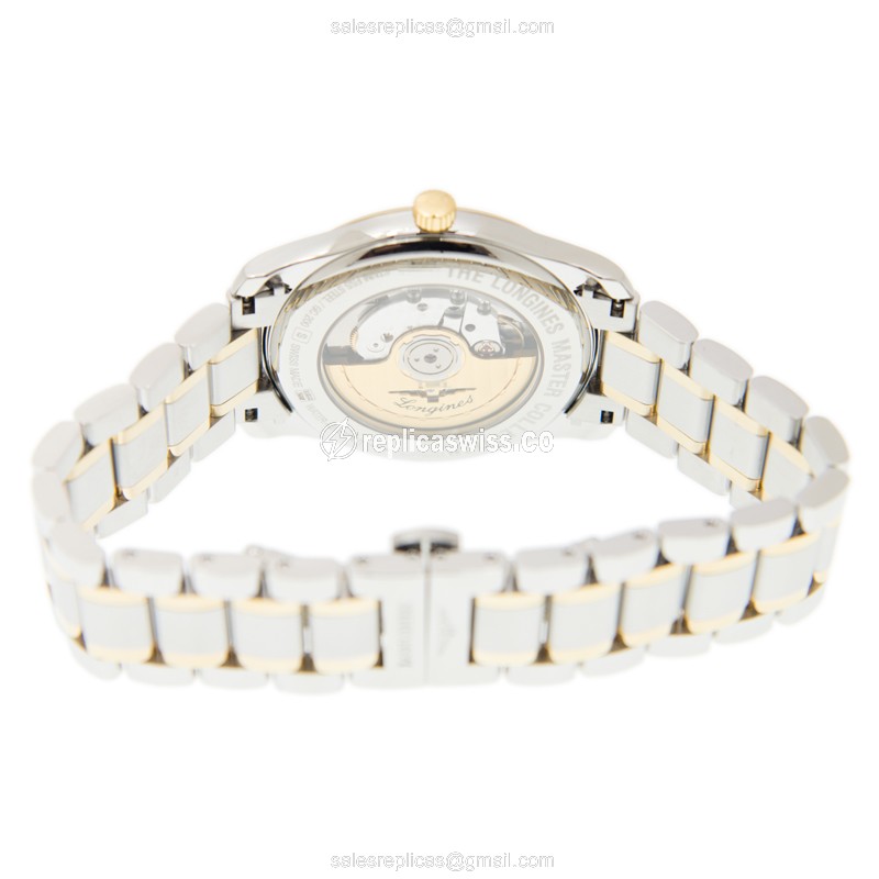 Longines L2.793.5.19.7 Replica - Automatic - 18kt Gold Case - White Dial - View 4