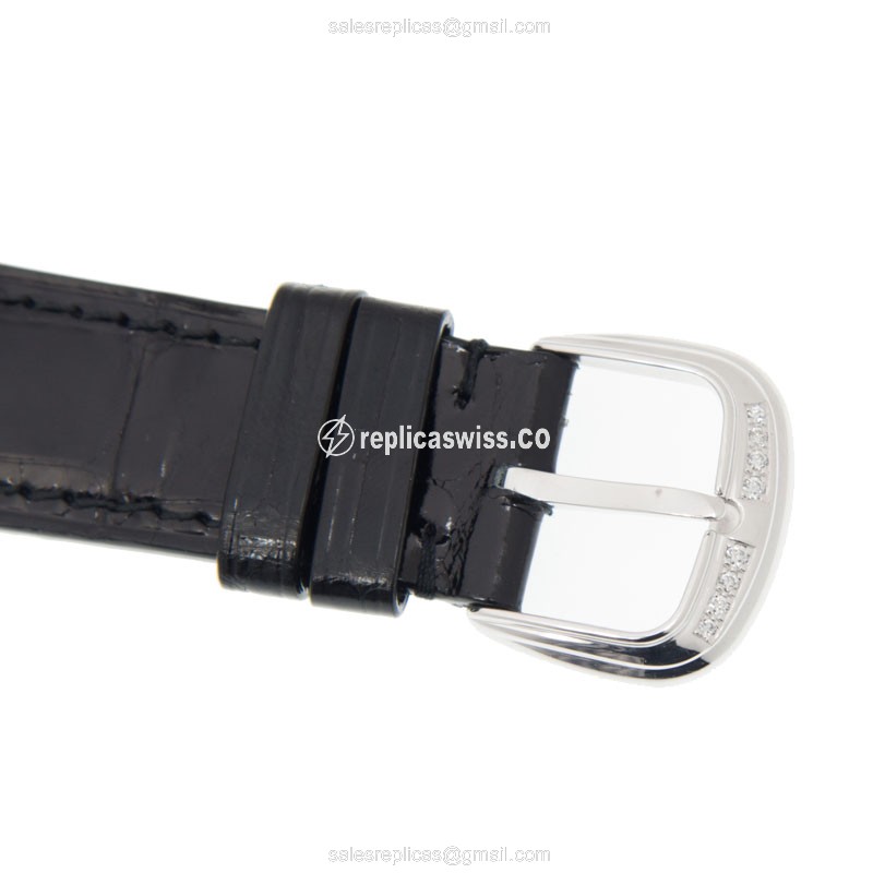 Franck Muller 6850 SC GOTH NBR D CD OG Curvex Replica - Auto - 18kt White Gold - Diamond Case - Black Dial - View 4