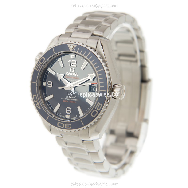 Omega Seamaster Replica Watch Blue Dial Steel - View 3