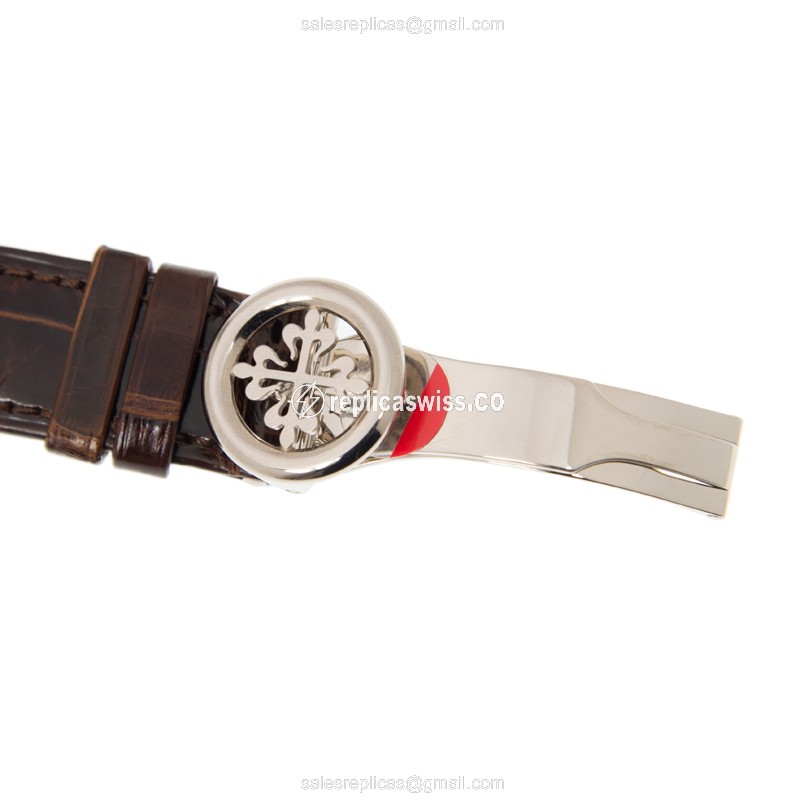 Patek Philippe 5230G-001 Grand Complications - Auto - 18kt Gold - Gray Dial - Black Alligator Strap - View 3
