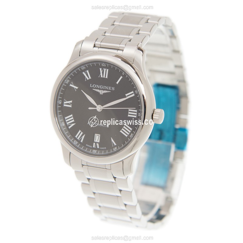 Longines L2.628.4.51.6 Replica - Automatic - Black Dial, Steel Case - View 3