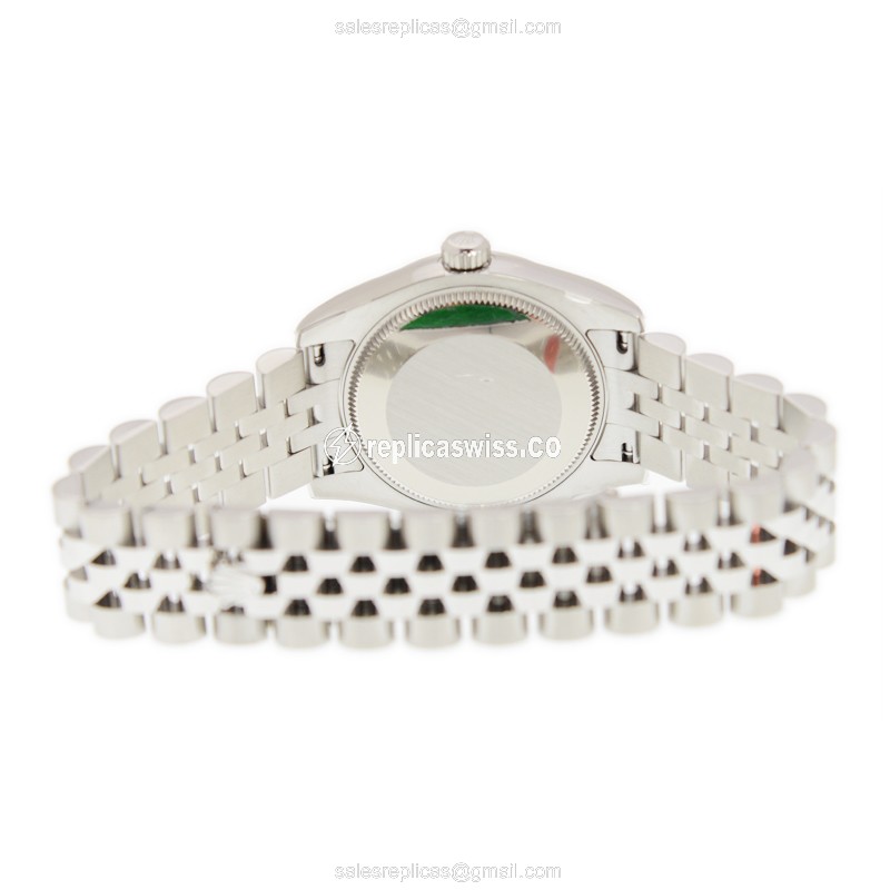 Rolex Datejust Lady 178274-0077 Replica - Auto - 18kt White Gold & Steel Case - Pink Dial - Silver Steel Bracelet - View 4