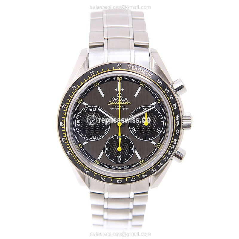 Omega Speedmaster Replica - Automatic - Stainless Steel - Gray Dial - Silver Clasp - Steel Strap - View 2