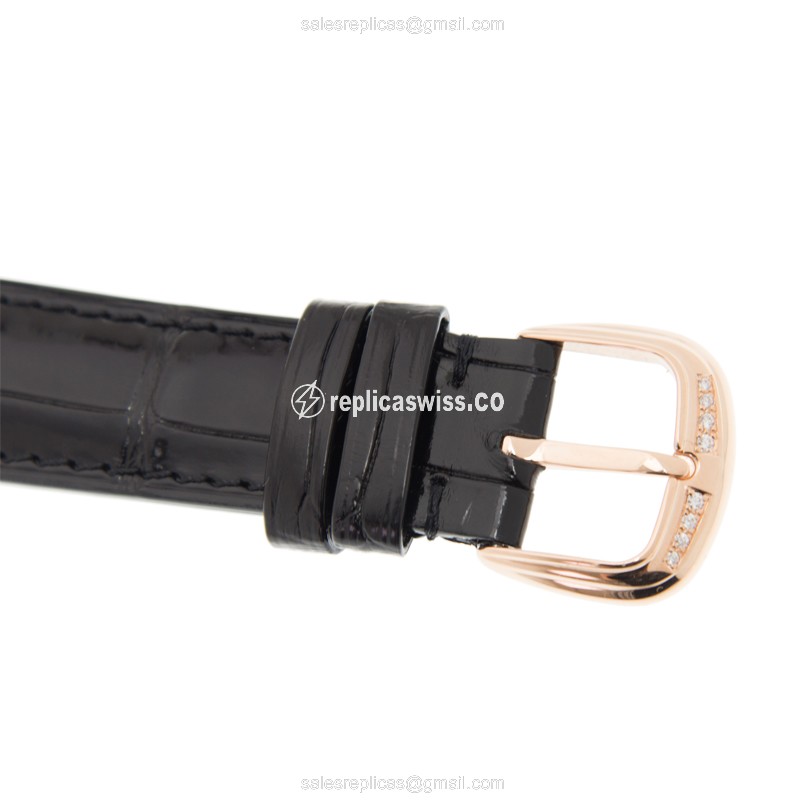 Franck Muller 2852 B QZ REL D1 R 5N Master Banker Quartz - White Dial - Buckle Clasp - Black Alligator Strap - View 4