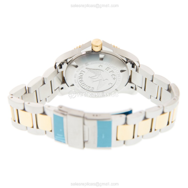 Longines Conquest Replica - Automatic - Blue Dial, Steel Case, Gold Clasp - View 4