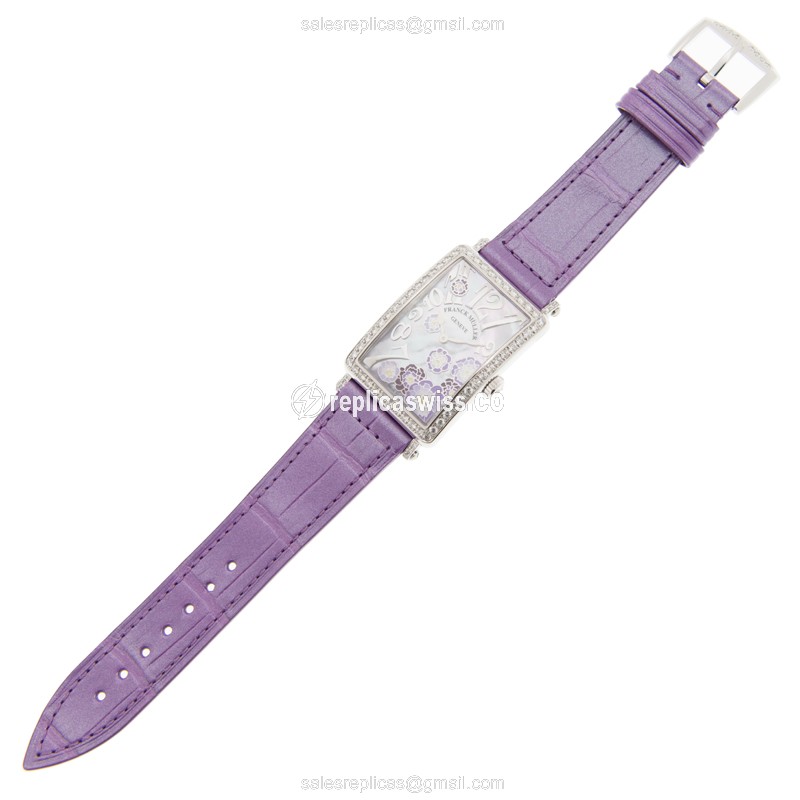 Franck Muller 952 QZ REL MOP VL D 1R PEONY (AC) LONG ISLAND Quartz Stainless Steel & Diamonds - View 2