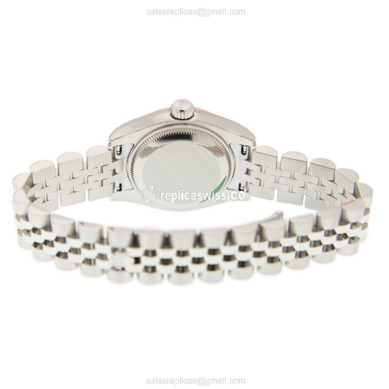 Rolex Datejust Replica - Automatic - 18kt White Gold - Silver Dial, Steel Strap - View 4