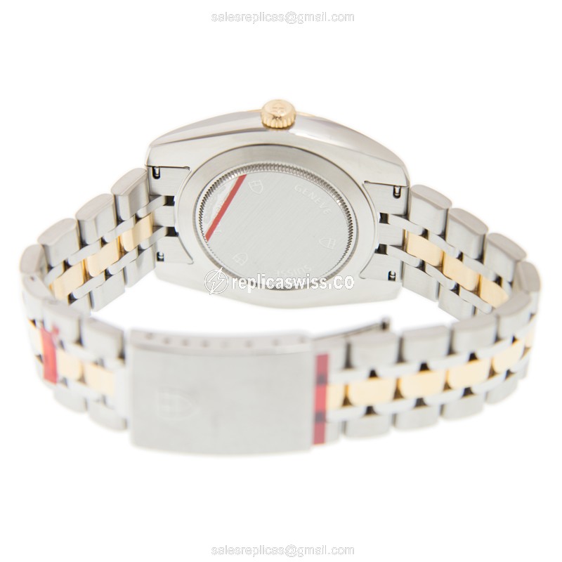 Tudor CLASSIQUE Replica - Automatic - 18kt & Steel - Silver Dial - View 4