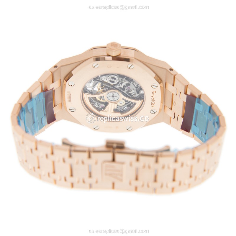 Audemars Piguet Royal Oak 15407OR.OO.1220OR.01 - Automatic 18kt Gold - Dark Grey Dial - View 4