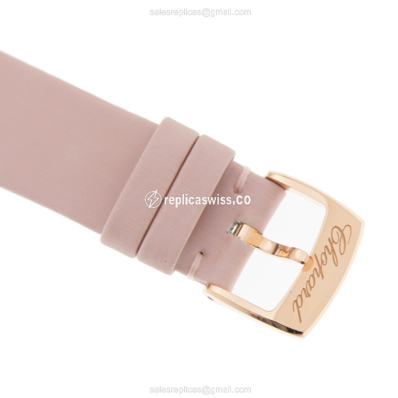 Chopard Imperiale Replica - Auto - 18kt Rose Gold - Pink Dial & Diamonds - Buckle Clasp - View 4