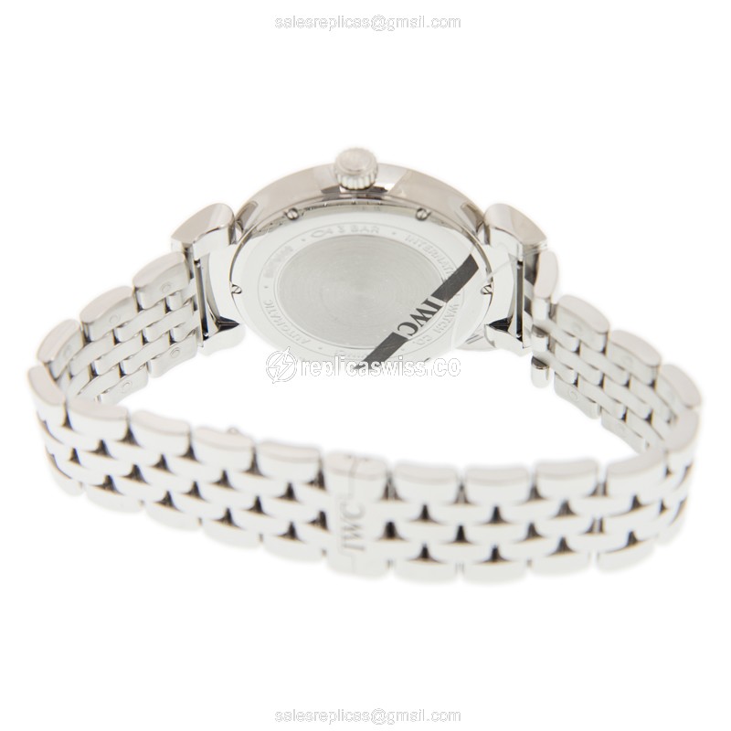 IWC DA VINCI Automatic - Stainless Steel - Dark Grey Dial - Silver Steel Clasp - View 4