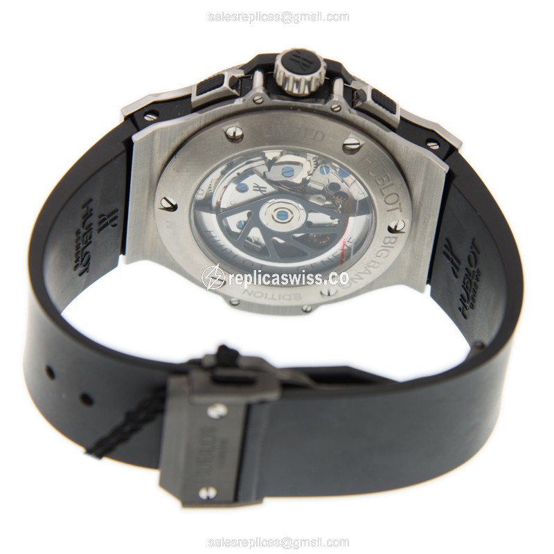 Hublot Big Bang Automatic Replica - Titanium - Black Rubber - View 4