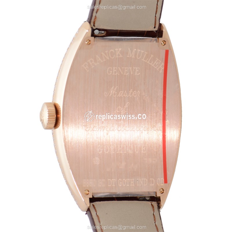Franck Muller Gothique Watch - Automatic - Rose Gold - White - View 3