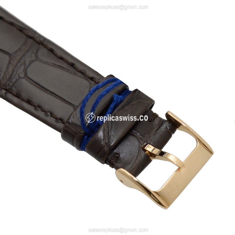 Girard Perregaux 1966 Replica - Auto - 18kt Rose Gold - White Dial - Black Buckle Alligator Strap - View 4