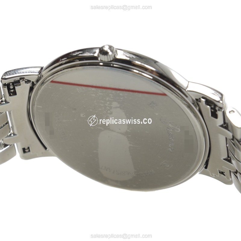 Longines Presence Replica - Quartz - Stainless Steel Case - White Dial, Silver Clasp, Steel Strap - View 4