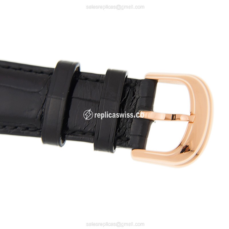 Franck Muller 7042 B S6 SQT Skeleton - Auto 18kt Rose Gold - Skull Dial - Black Alligator Buckle - View 4