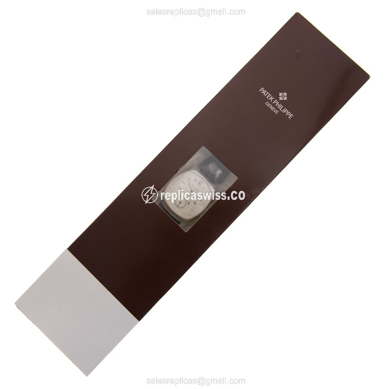 Patek Philippe 5275P-001 Auto 950 Plat White Dial Black Alligator Strap - View 2