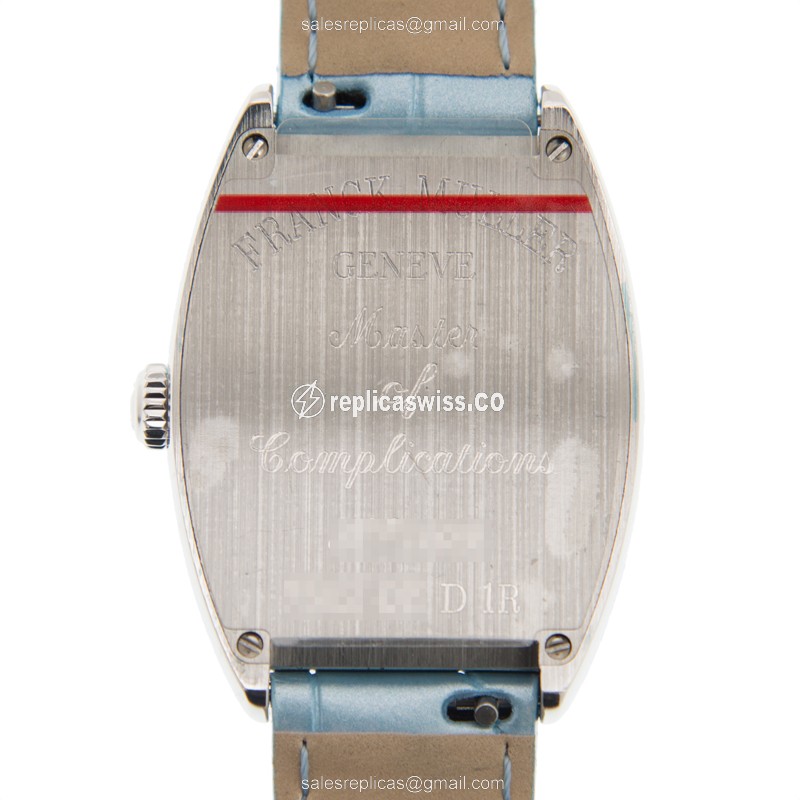 Franck Muller 7502 QZ D 1R (AC)-BLUE CINTREE CURVEX Quartz Stainless Steel & Diamonds - View 3
