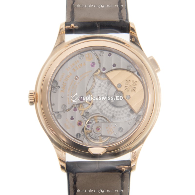 Patek Philippe 7130R-011 Replica - Complications Auto - Rose Gold Case - White Dial - View 3