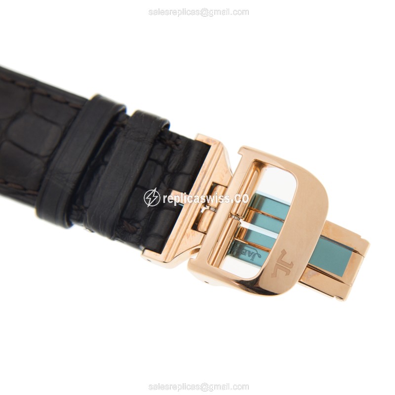 Jaeger-Lecoultre Q156241P Replica - Ultra Thin - Automatic - Rose Gold Case - Diamond - Silver Dial - View 4