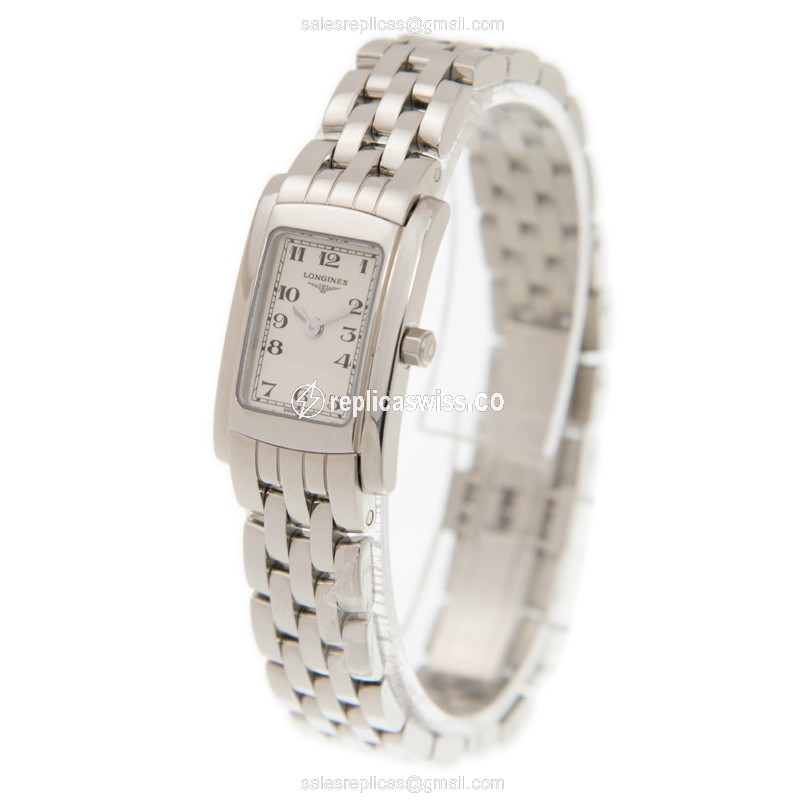 Longines Dolce Vita Replica - Quartz - Silver Case - Silver Dial - View 3