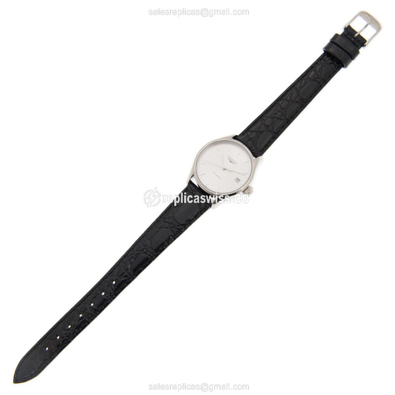 Longines Lyre Automatic - Silver Dial - Steel Case - Black Alligator Strap - Sapphire Crystal - View 2