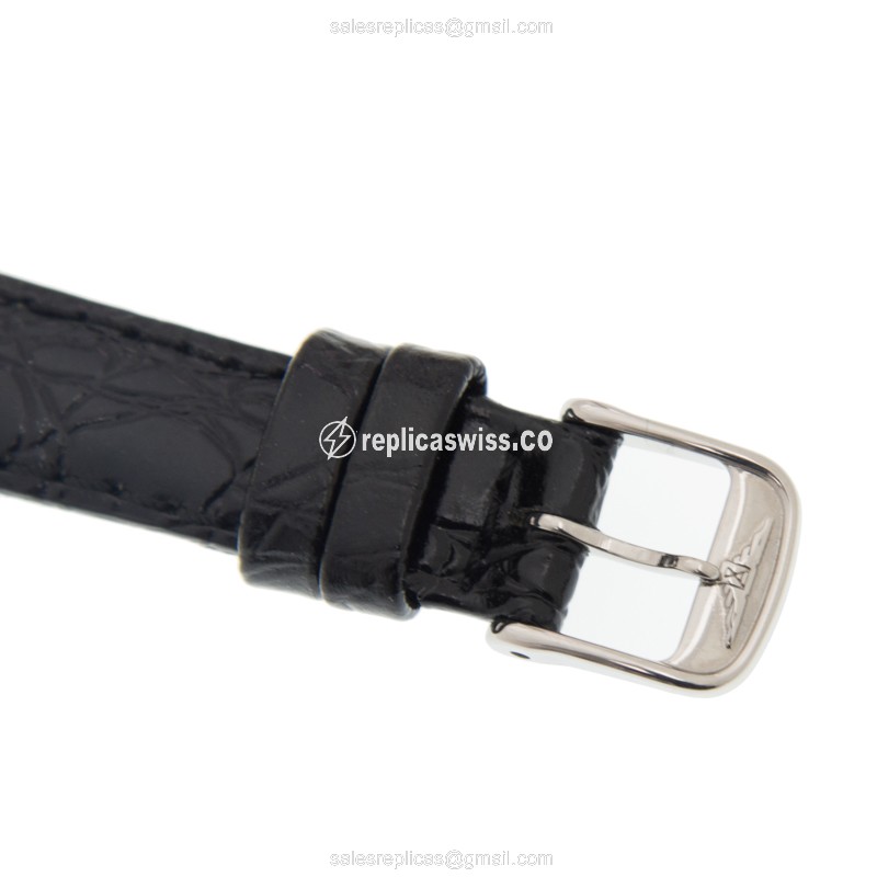 Longines Lyre Automatic - Silver Dial - Steel Case - Black Alligator Strap - Sapphire Crystal - View 4