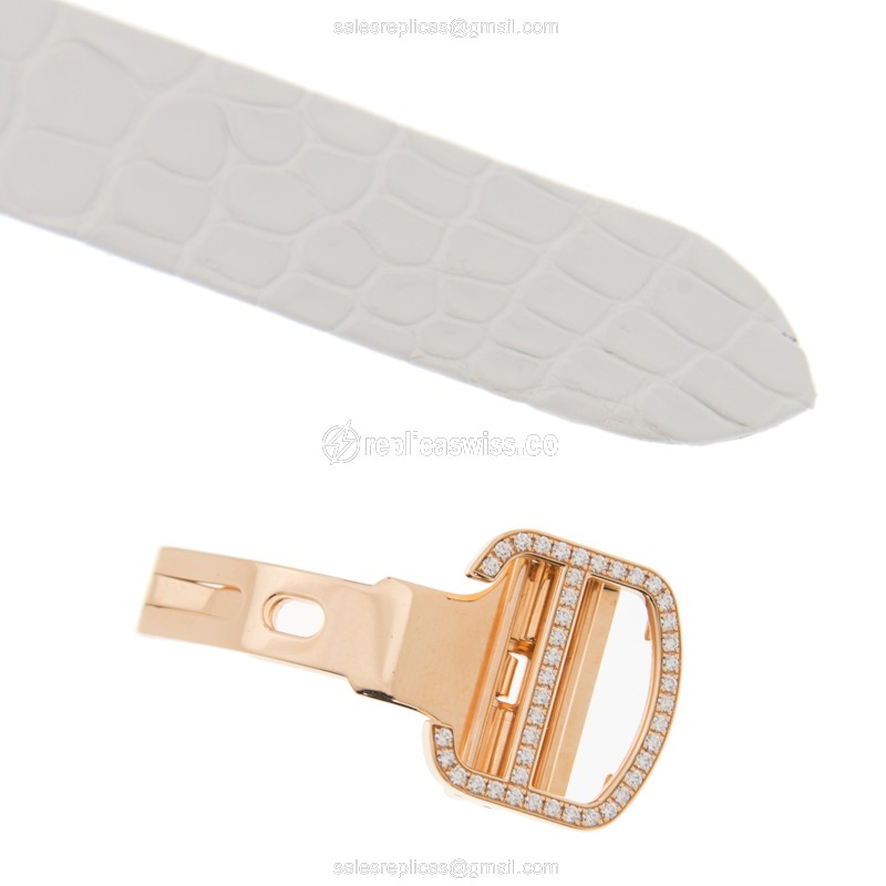 Cartier Bestiaire Replica Watch,Rose Gold Diamond,Black Dial - View 4