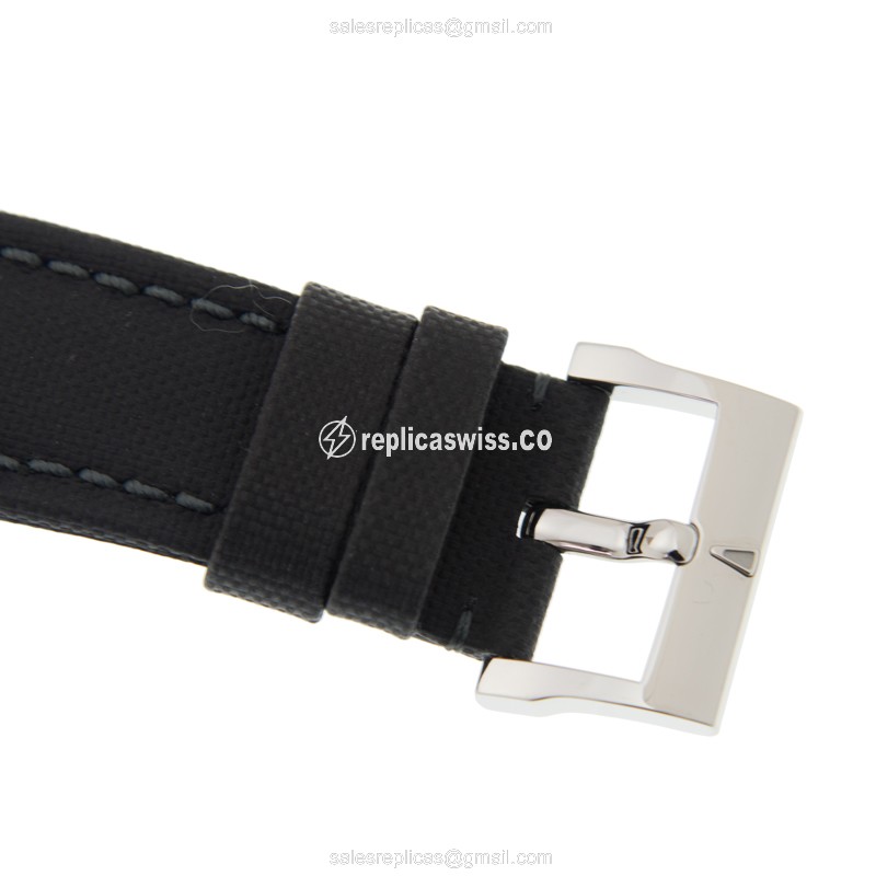 Blancpain 5015-1130-52A Replica - Automatic - Steel - Black - Canvas Strap - Buckle Clasp - View 4
