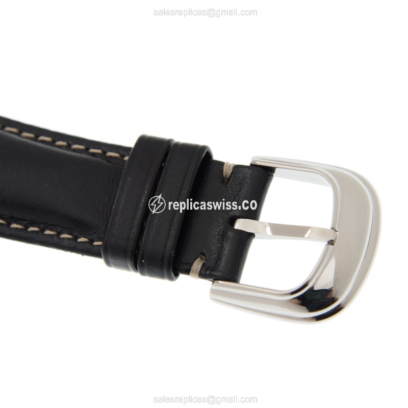 Franck Muller 8880 C DT CASA BLANCA AC - Automatic - Steel Case - Black Dial on Black Alligator Strap - View 4