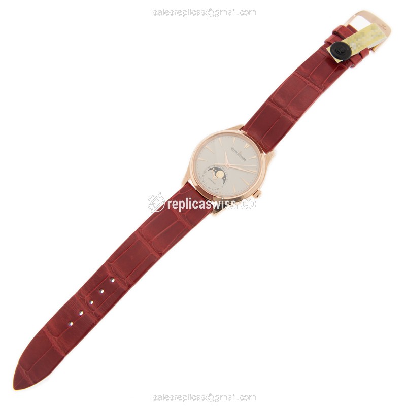 Jaeger-Lecoultre Q1252520 Replica - Ultra Thin - Automatic - 18kt Rose Gold - White Dial - View 2