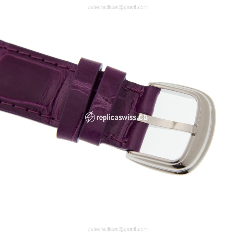 Franck Muller 5850 SC COL DRM AC - Automatic - Steel Case - Black Dial, Purple Alligator Strap - View 4