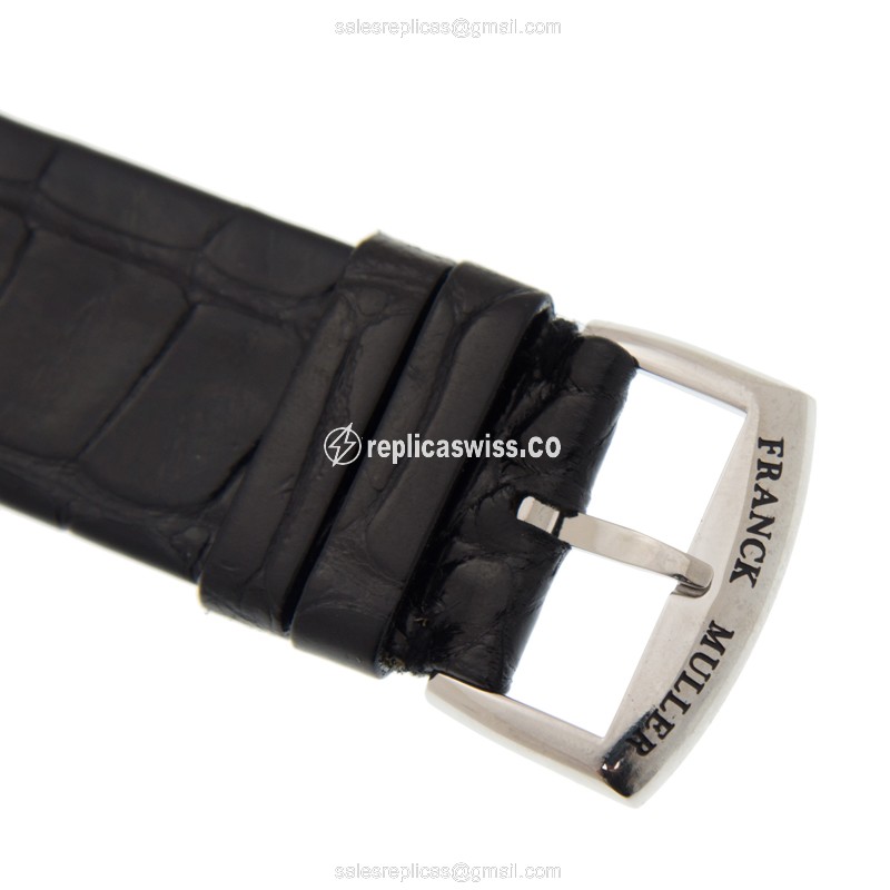 Franck Muller 3000 H SC DT R AC GALET - Automatic - Steel - Silver - Black Alligator Buckle - View 4