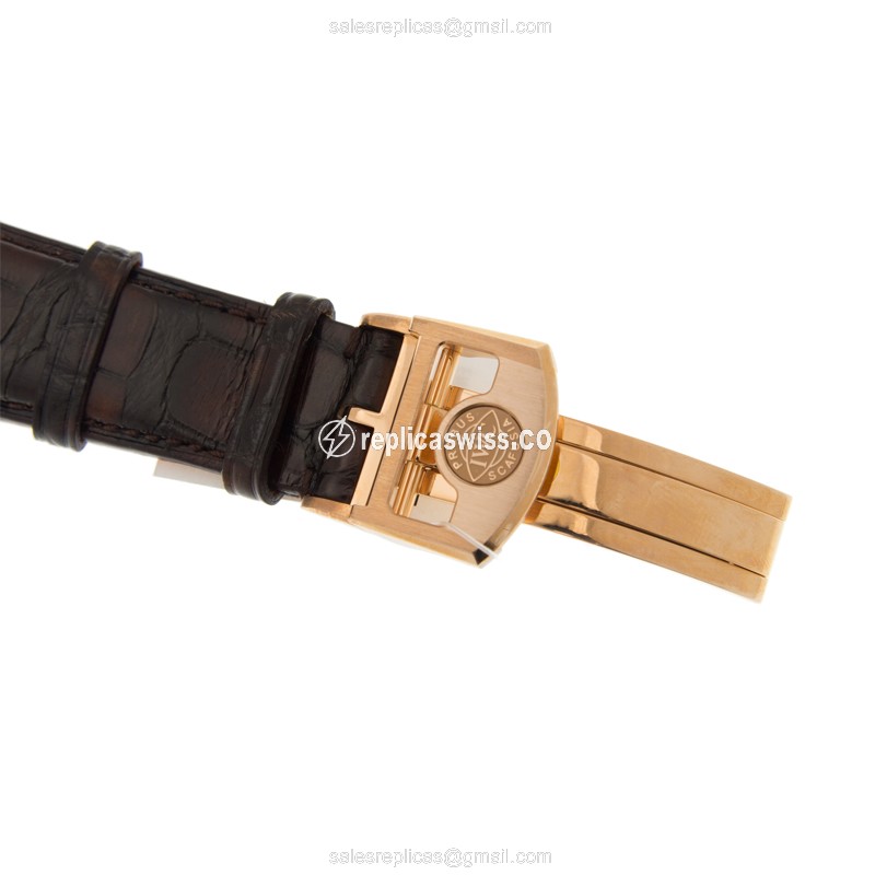 IWC Portuguese Replica - Manual Wind - Rose Gold - White - View 3